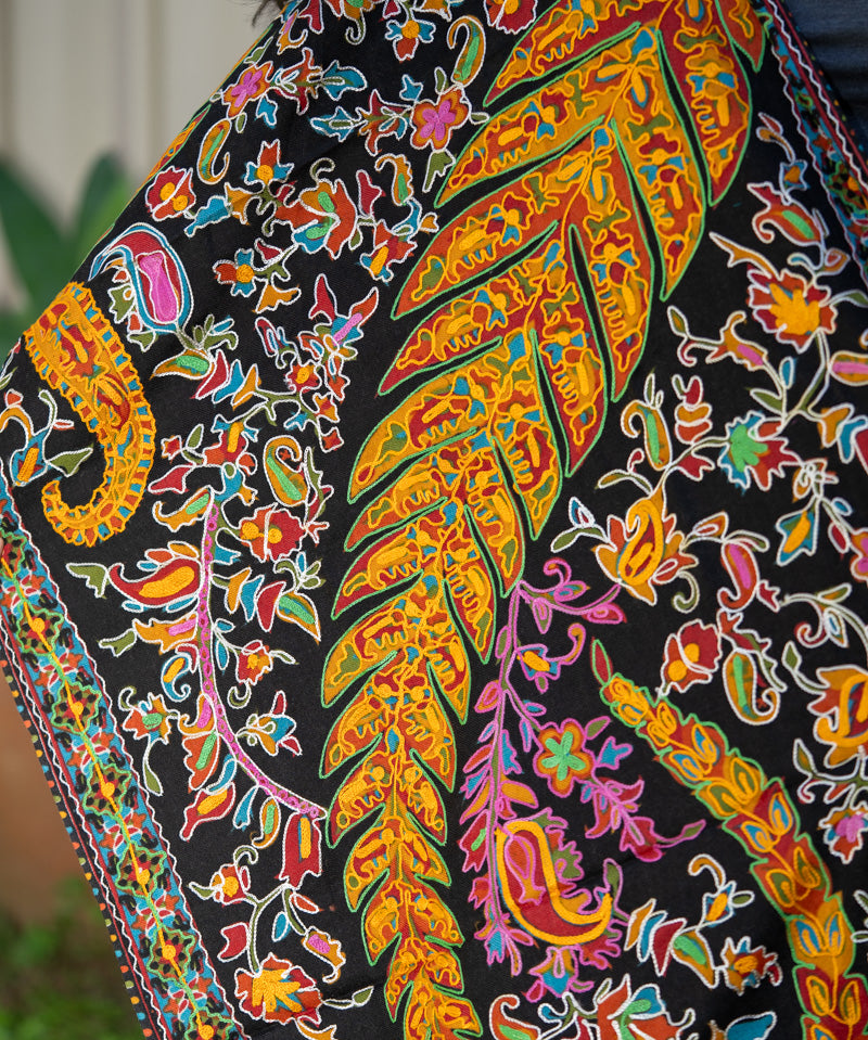 Heavy Embroidered Pashmina Shawl