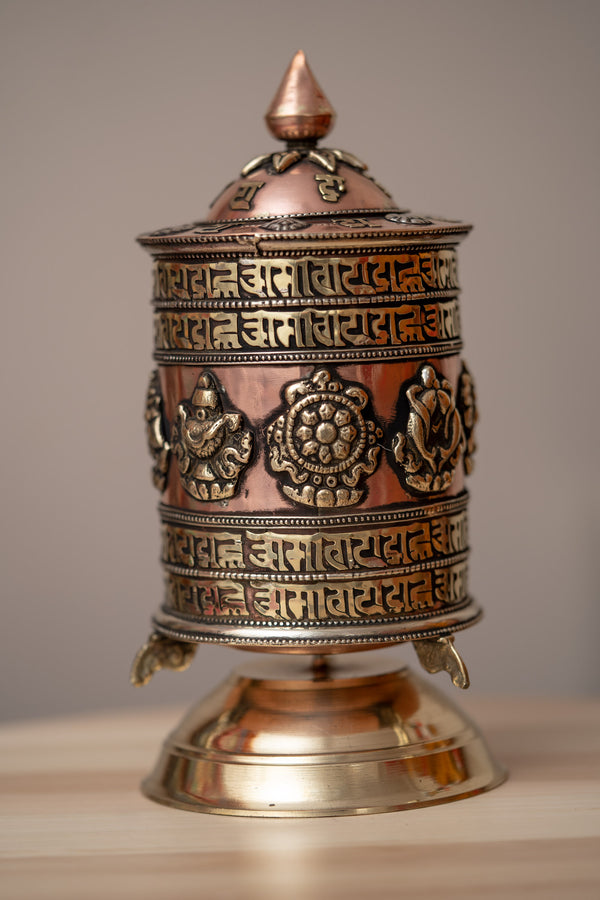 Prayer wheel for Spiritual Connection, Blessings and Well-being.