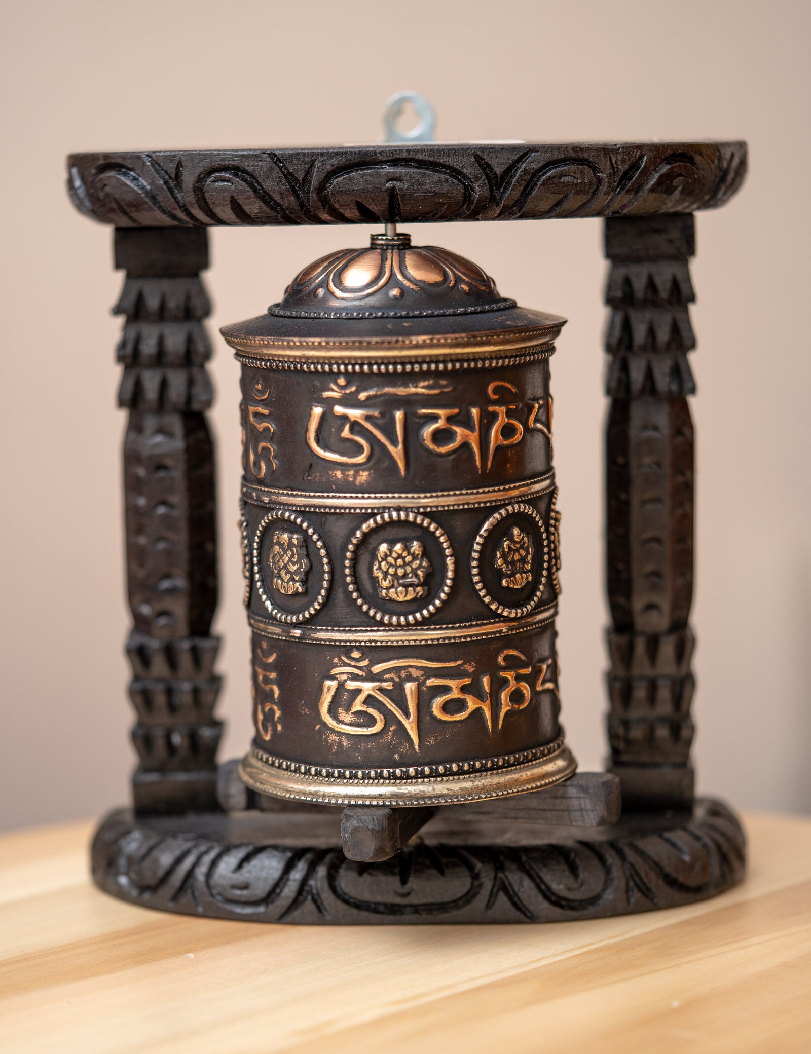 Mantra Prayer Wheel for meditation and spirituality.