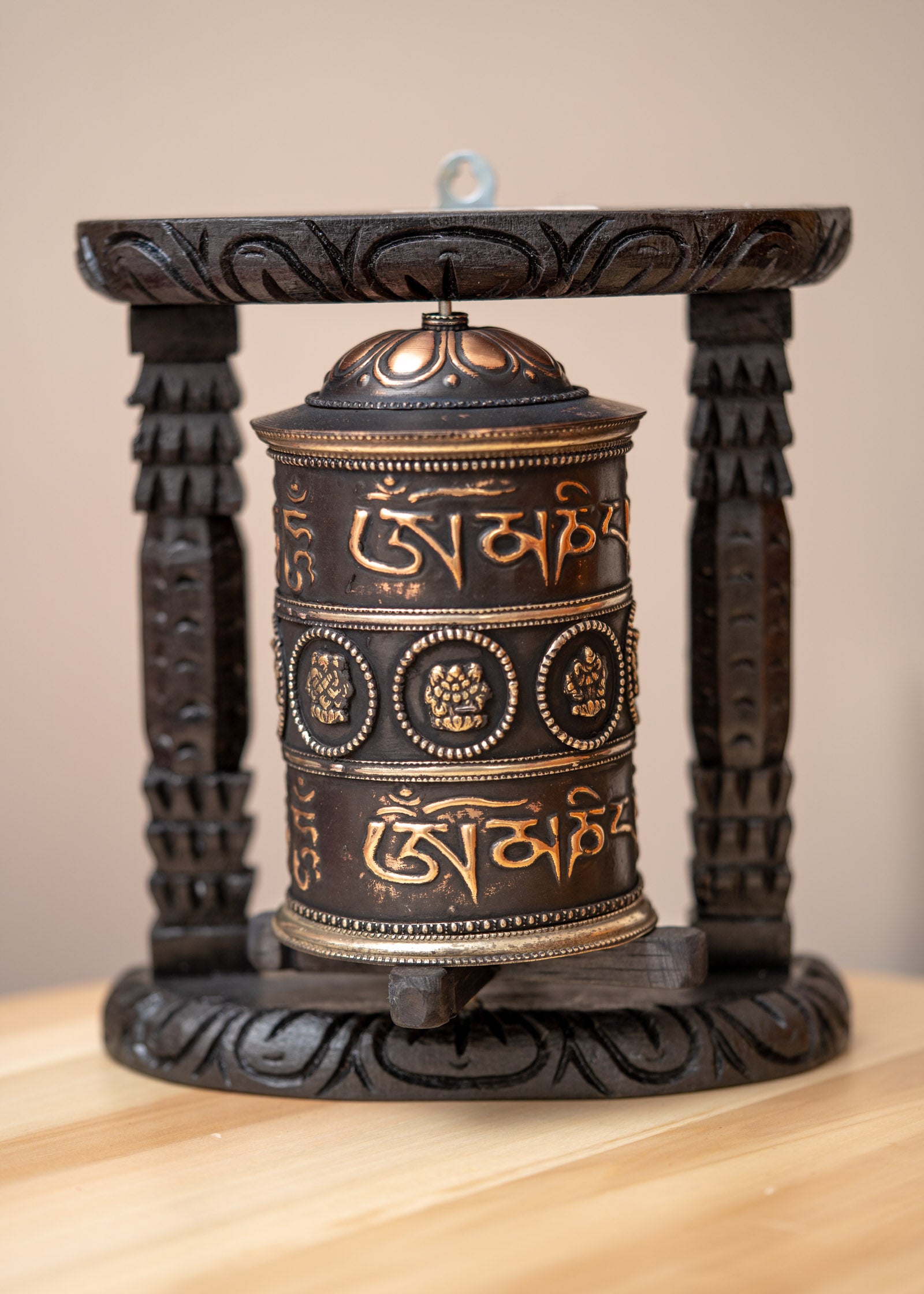 Mantra Prayer Wheel for meditation and spirituality.