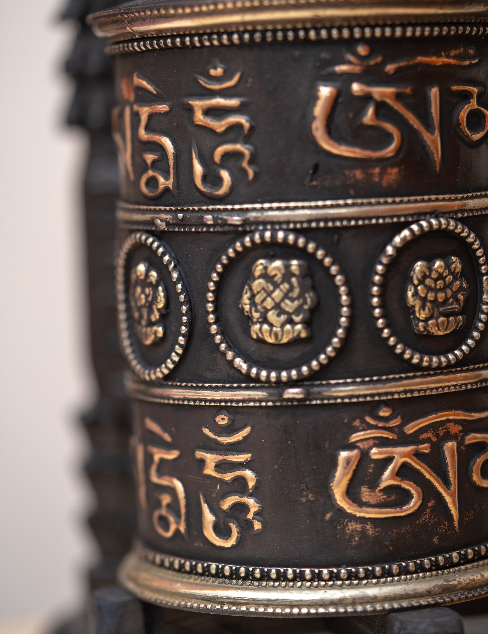 Mantra Prayer Wheel for meditation and spirituality.