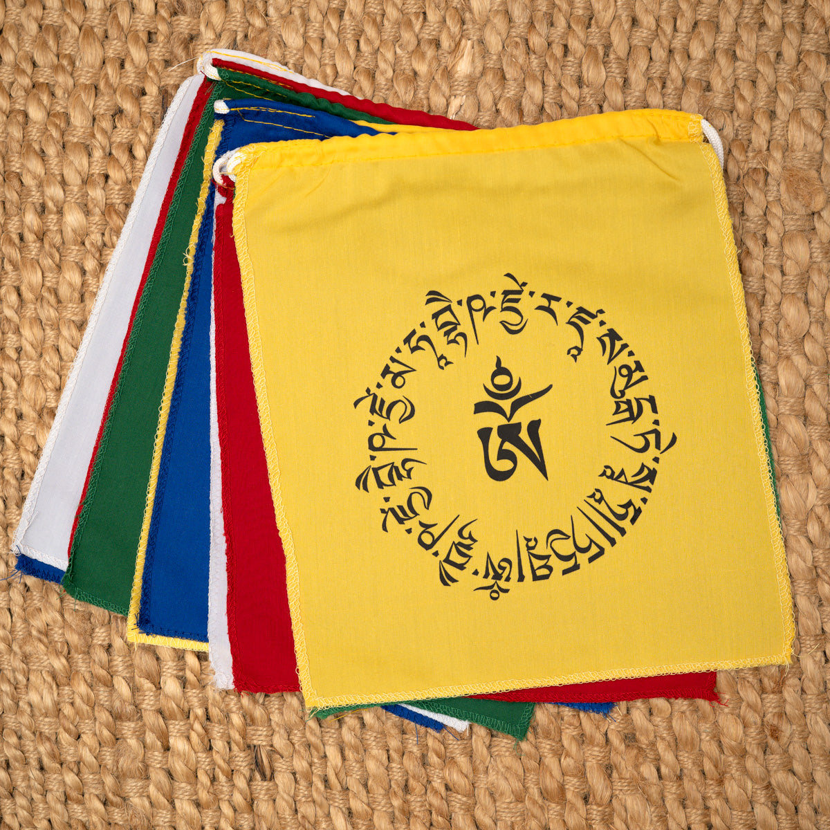 Tibetan Lungta wall hanging OM prayer flag
