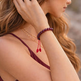 Adjustable Rose wood Unisex Bracelet