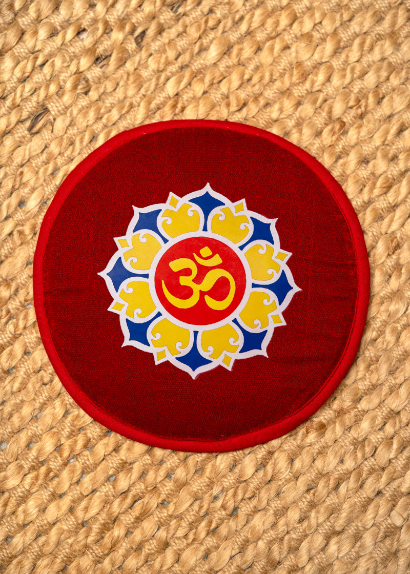 Round Om Flat Mat - Singing Bowl Companion