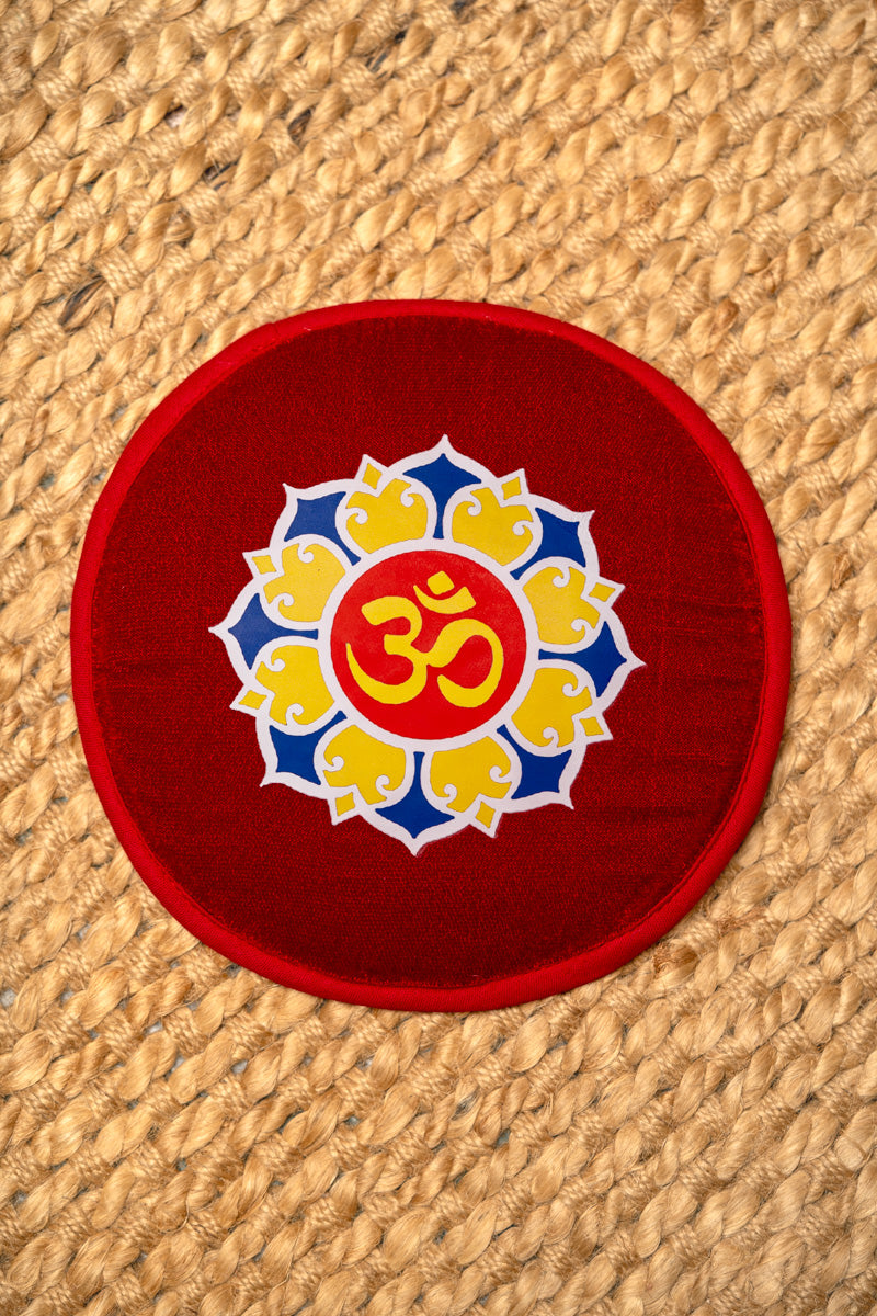 Round Om Flat Mat - Singing Bowl Companion