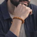 Natural Rudraksha Bead Bracelet