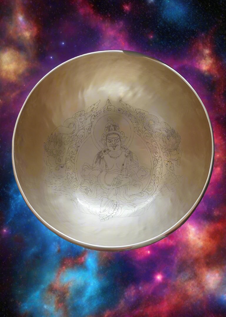 Zambala Carved Singing Bowl for meditation.