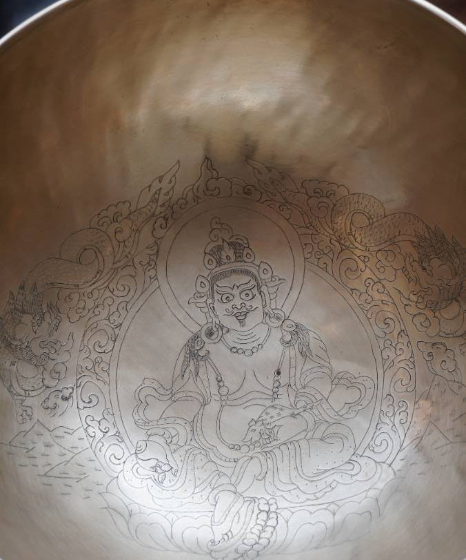 Zambala Carved Singing Bowl for meditation.