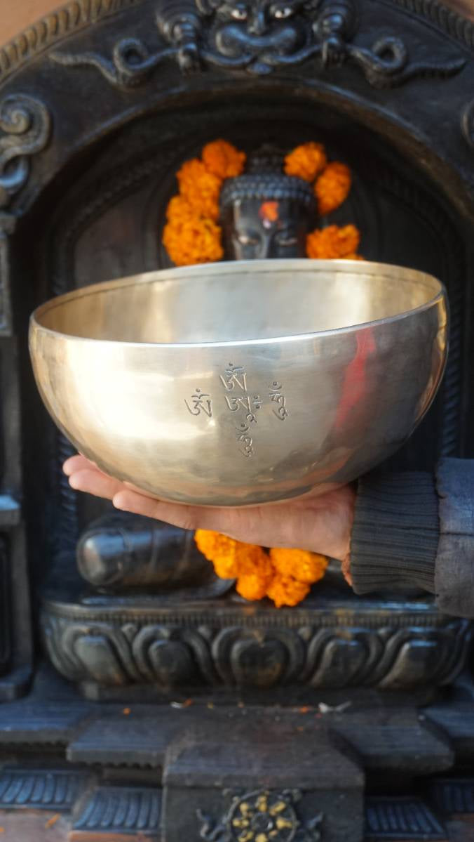 Mahakala Engraved Singing Bowl - Sound Healing Bowl