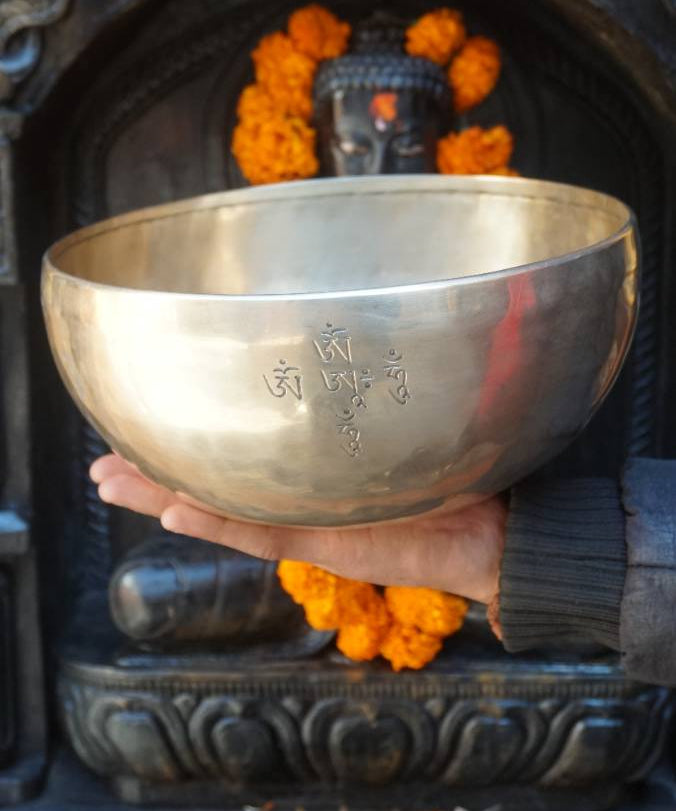 Mahakala Engraved Singing Bowl - Sound Healing Bowl