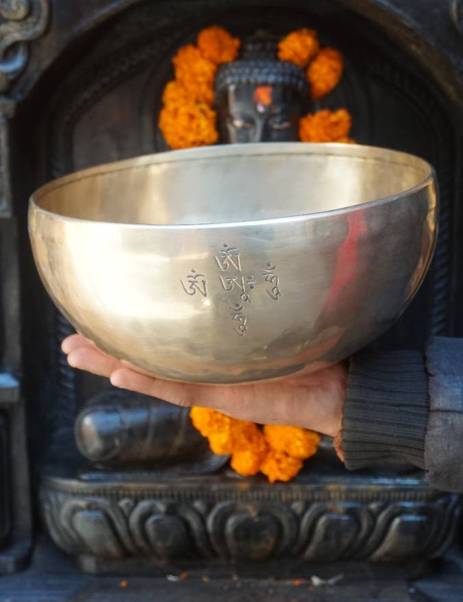 Mahakala Engraved Singing Bowl - Sound Healing Bowl