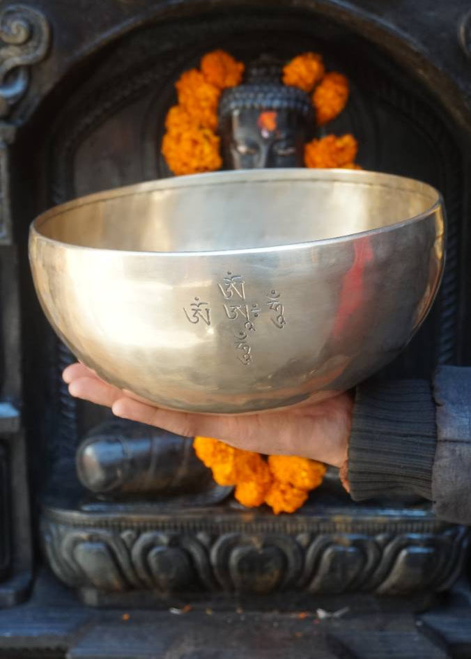 Mahakala Engraved Singing Bowl - Sound Healing Bowl