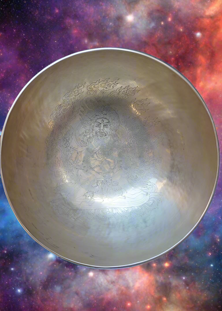 Mahakala Engraved Singing Bowl - Sound Healing Bowl