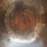 Vairochana Buddha Engraved Singing Bowl for sound healing.