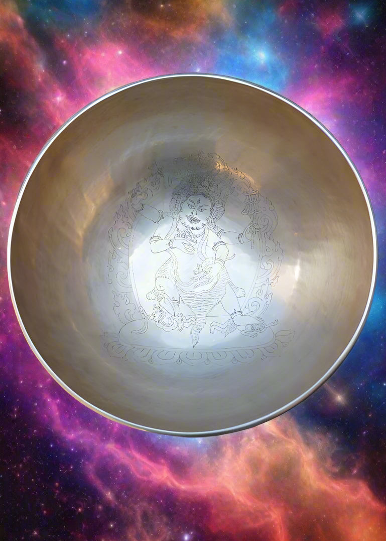 Zambala Engraved Singing Bowl for Sound Healing.