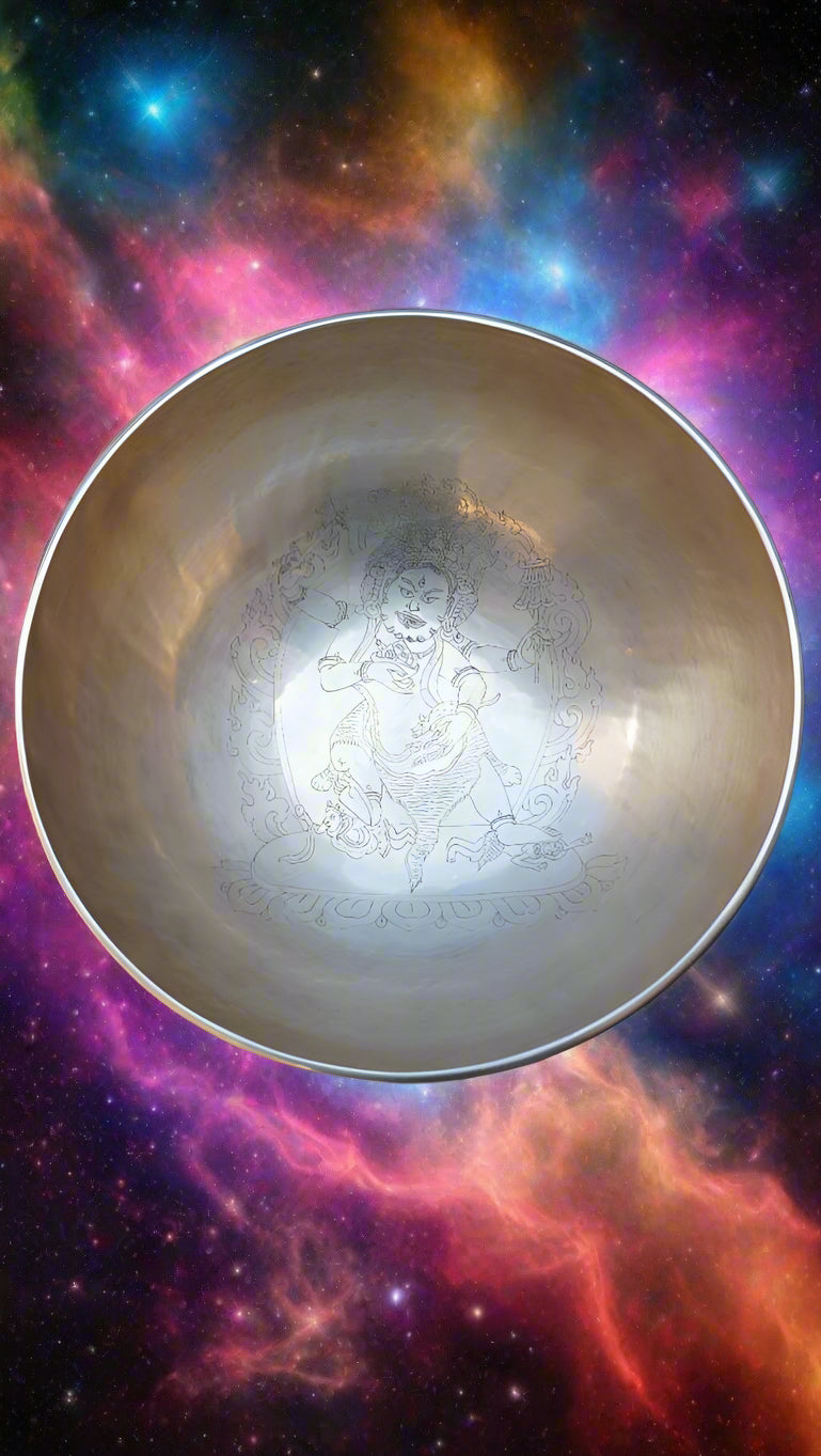 Zambala Engraved Singing Bowl for Sound Healing.