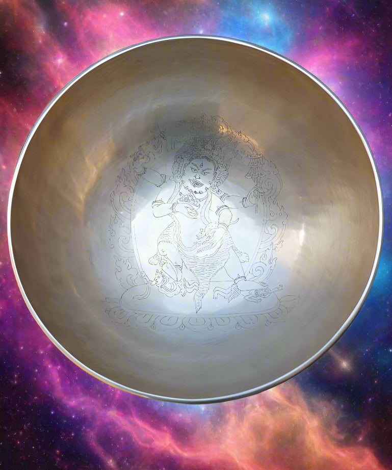 Zambala Engraved Singing Bowl for Sound Healing.