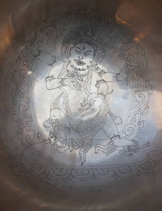Zambala Engraved Singing Bowl for Sound Healing.