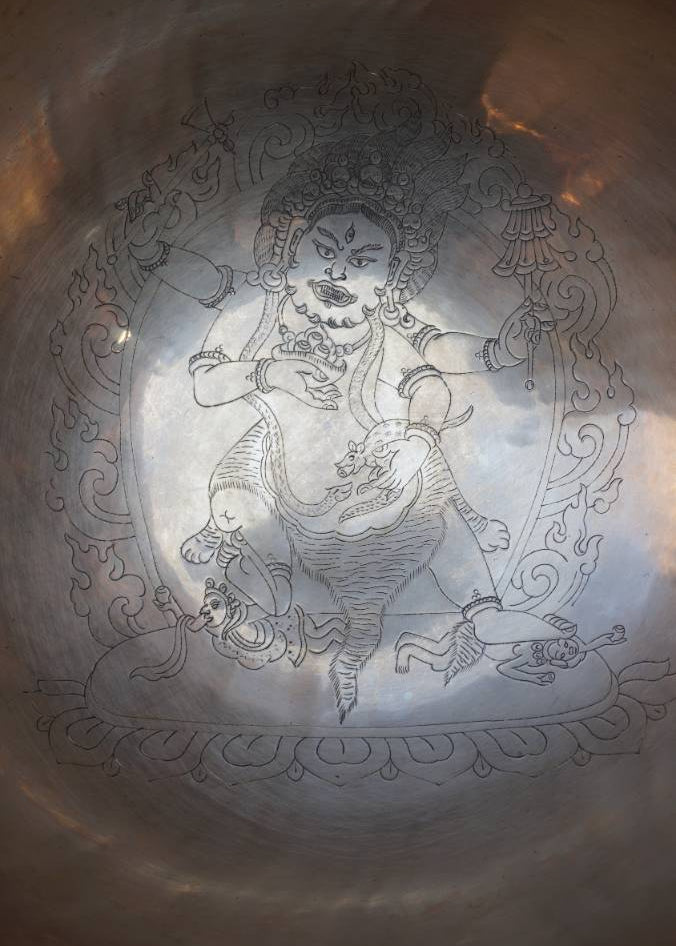 Zambala Engraved Singing Bowl for Sound Healing.