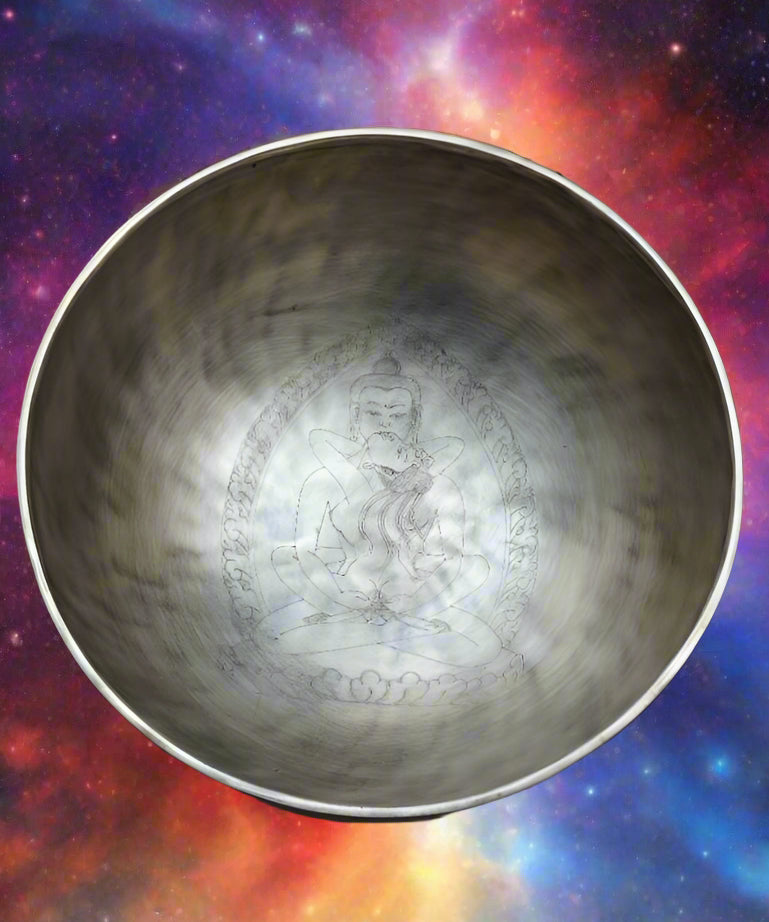 Buddha Shakti Singing Bowl - Engraved Meditation Bowl