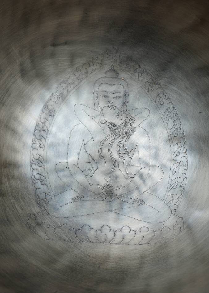 Buddha Shakti Singing Bowl - Engraved Meditation Bowl