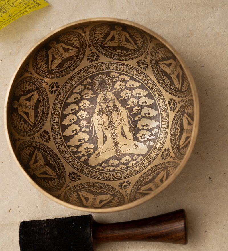 Yogi Chakra Singing Bowl - Tibetan Handcrafted Bowl