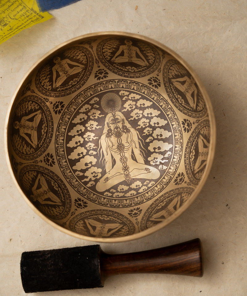 Yogi Chakra Singing Bowl - Tibetan Handcrafted Bowl