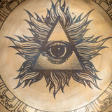 All-Seeing Eye Handcrafted Singing Bowl - Tibetan Handcrafted Bowl