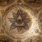 All-Seeing Eye Handcrafted Singing Bowl - Tibetan Handcrafted Bowl
