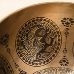 All-Seeing Eye Handcrafted Singing Bowl - Tibetan Handcrafted Bowl