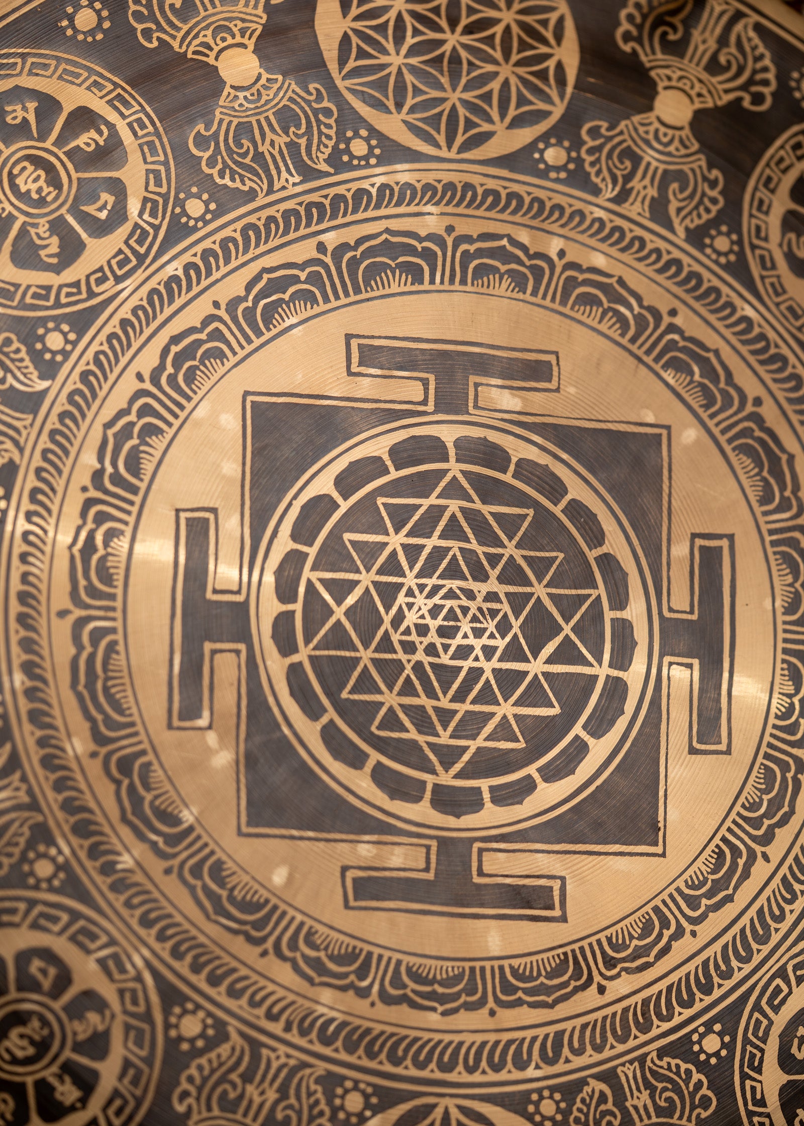  Shree Yantra Mandala Gong for Meditation and Sound Healing.