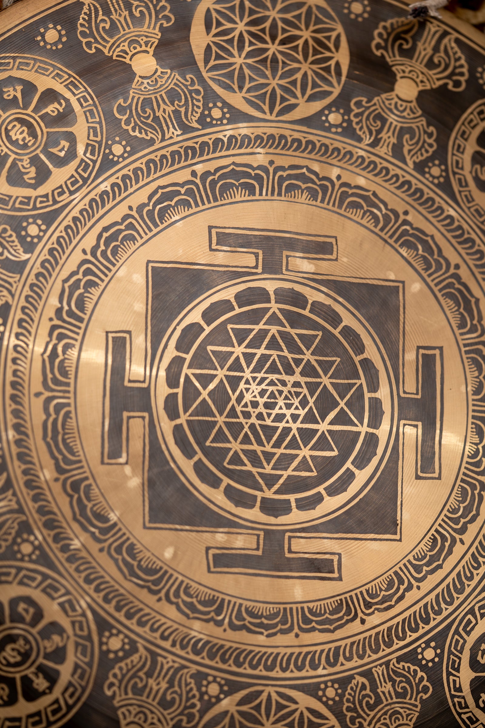  Shree Yantra Mandala Gong for Meditation and Sound Healing.