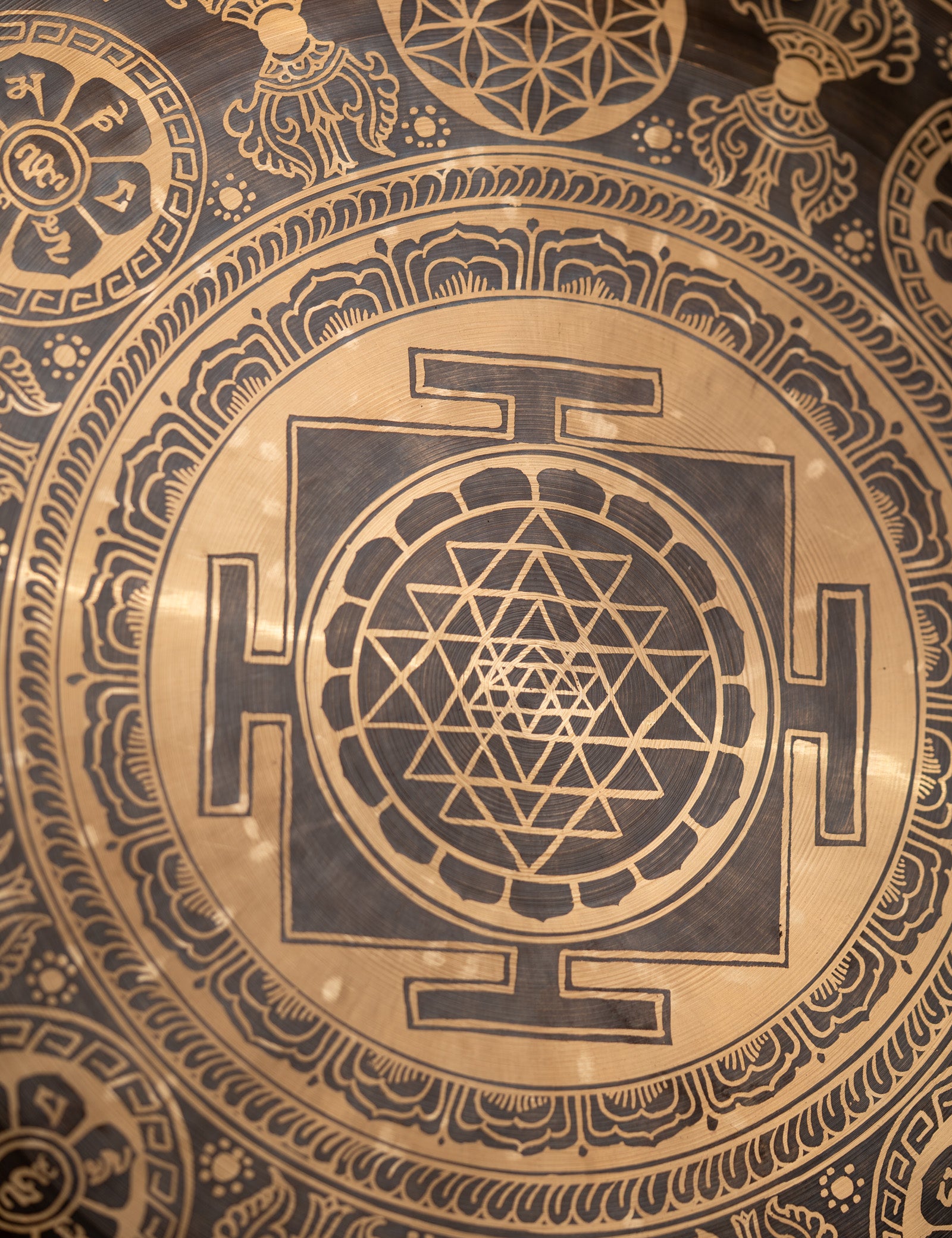 Shri Yantra Gong for sound healing.