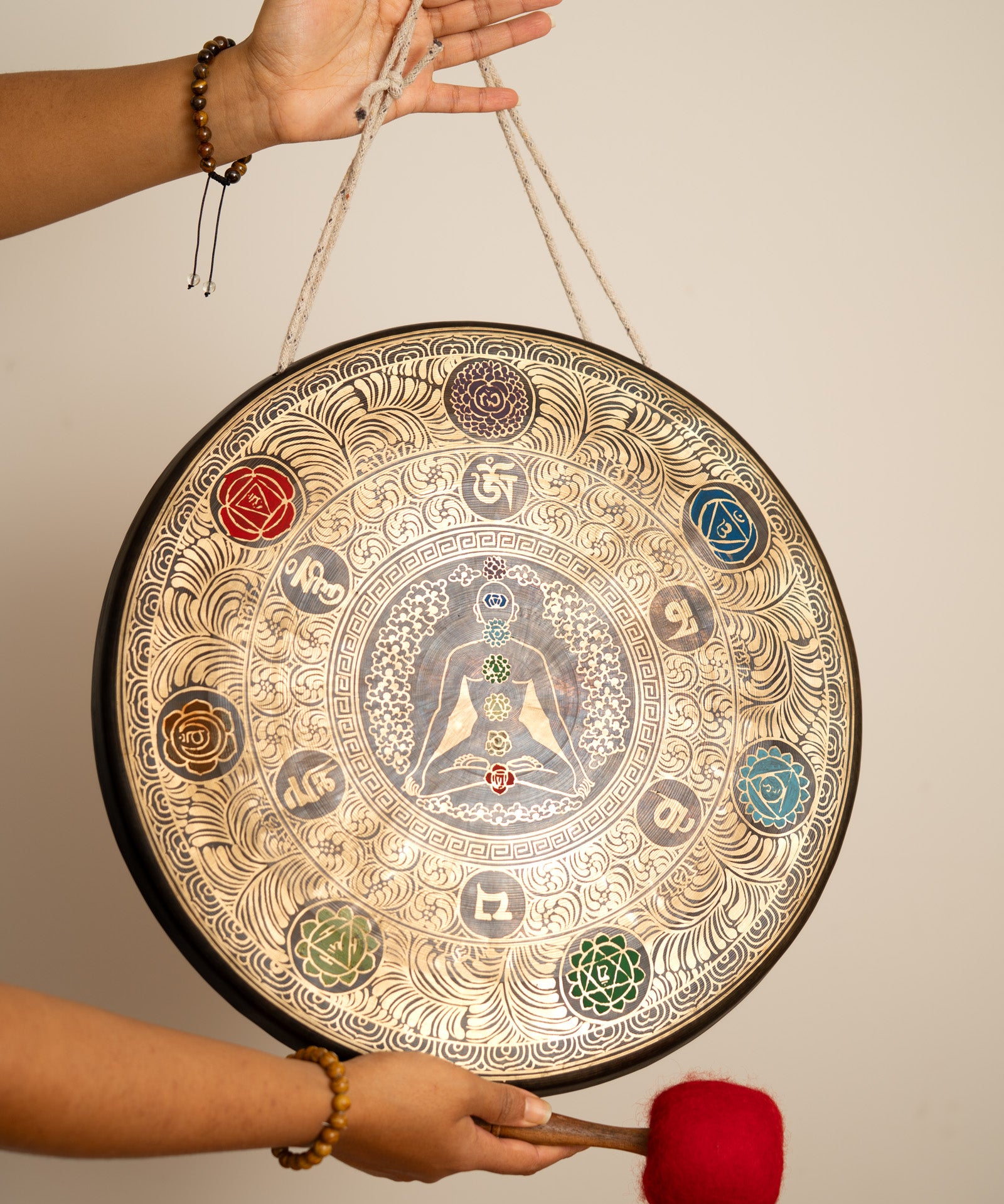 Chakra Gong - Painted Tibetan Gong