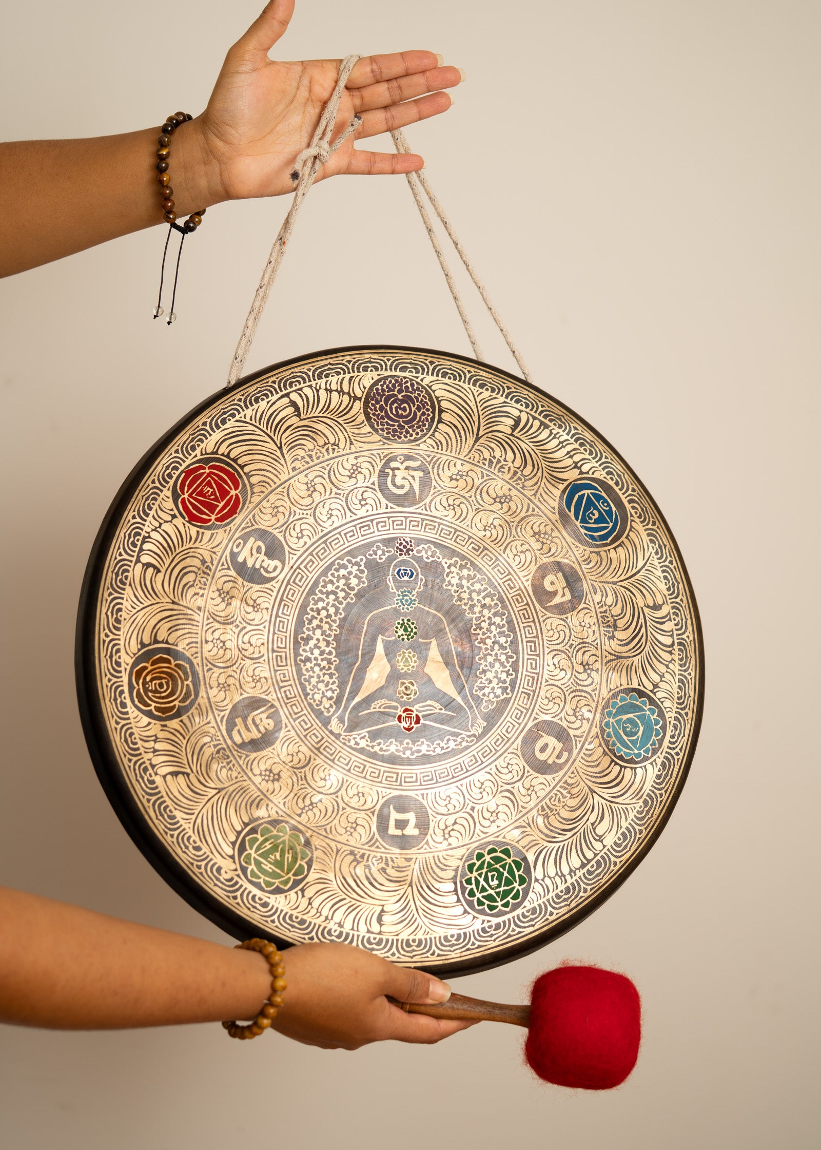 Chakra Gong - Painted Tibetan Gong