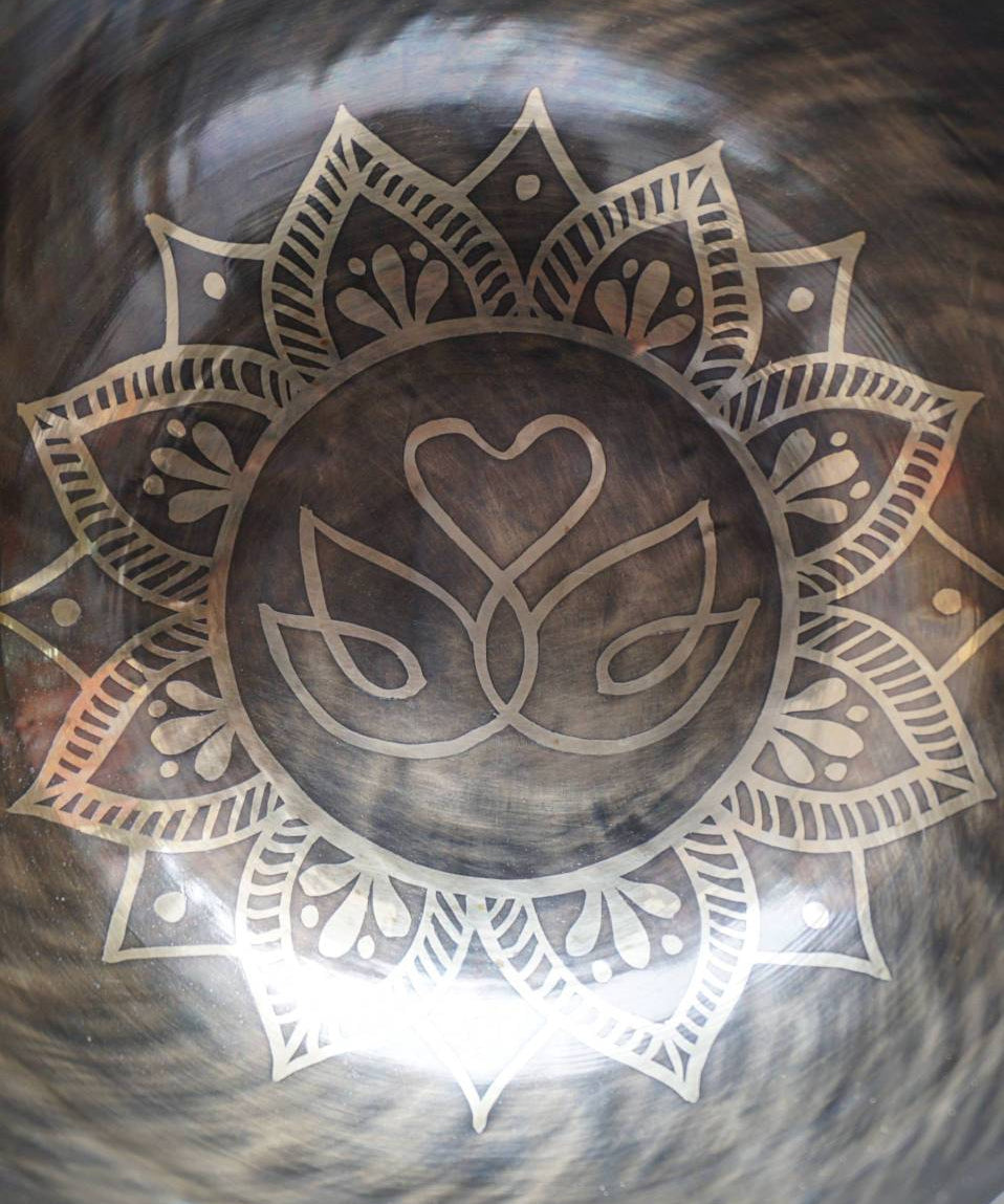 Lotus Mandala Singing Bowl - Tibetan Meditation Bowl