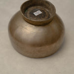 Antique Naga singing bowl with pedestal base tuned to D4 and E4 for chakra healing and meditation
