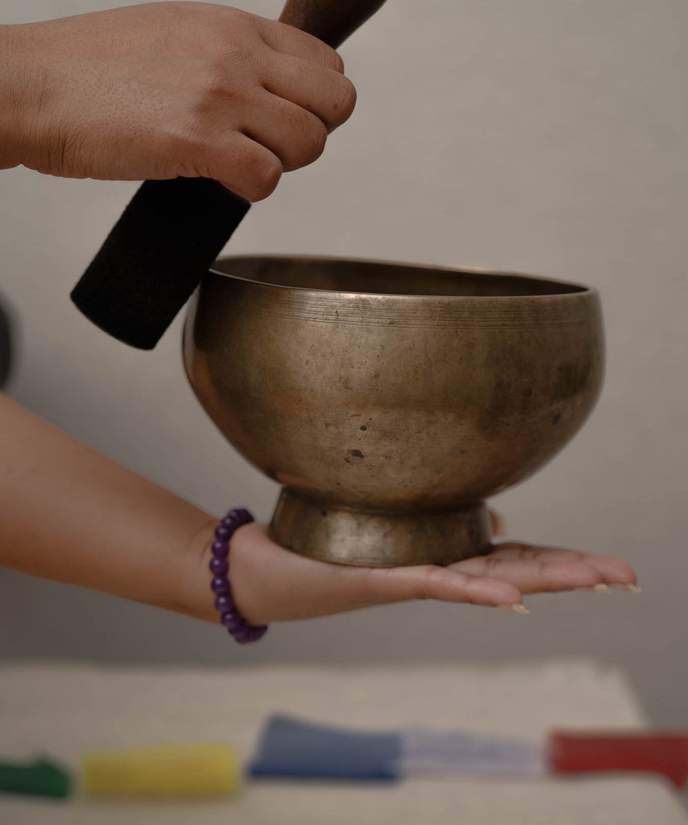 Naga singing bowl handcrafted in Nepal