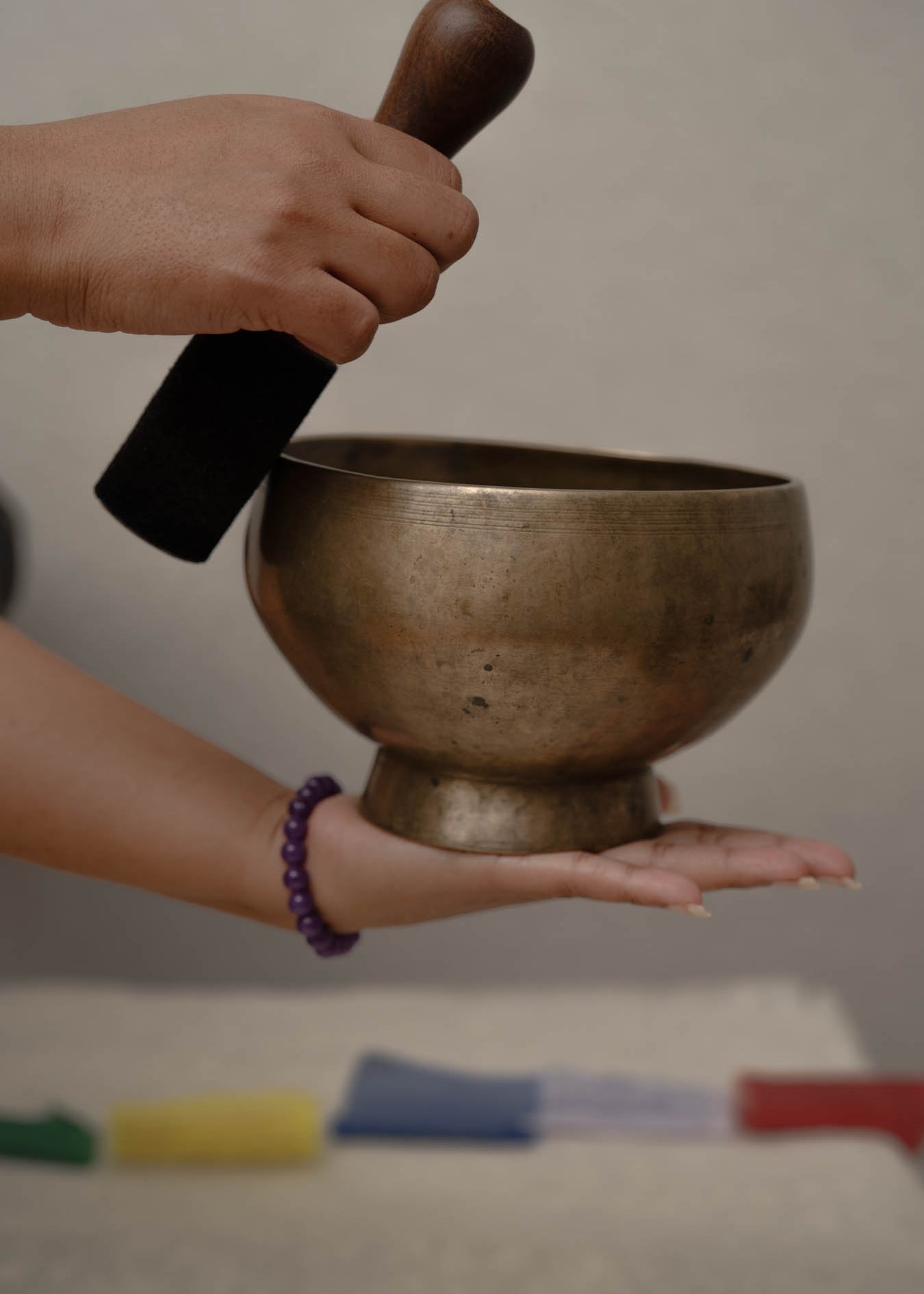 Naga singing bowl handcrafted in Nepal
