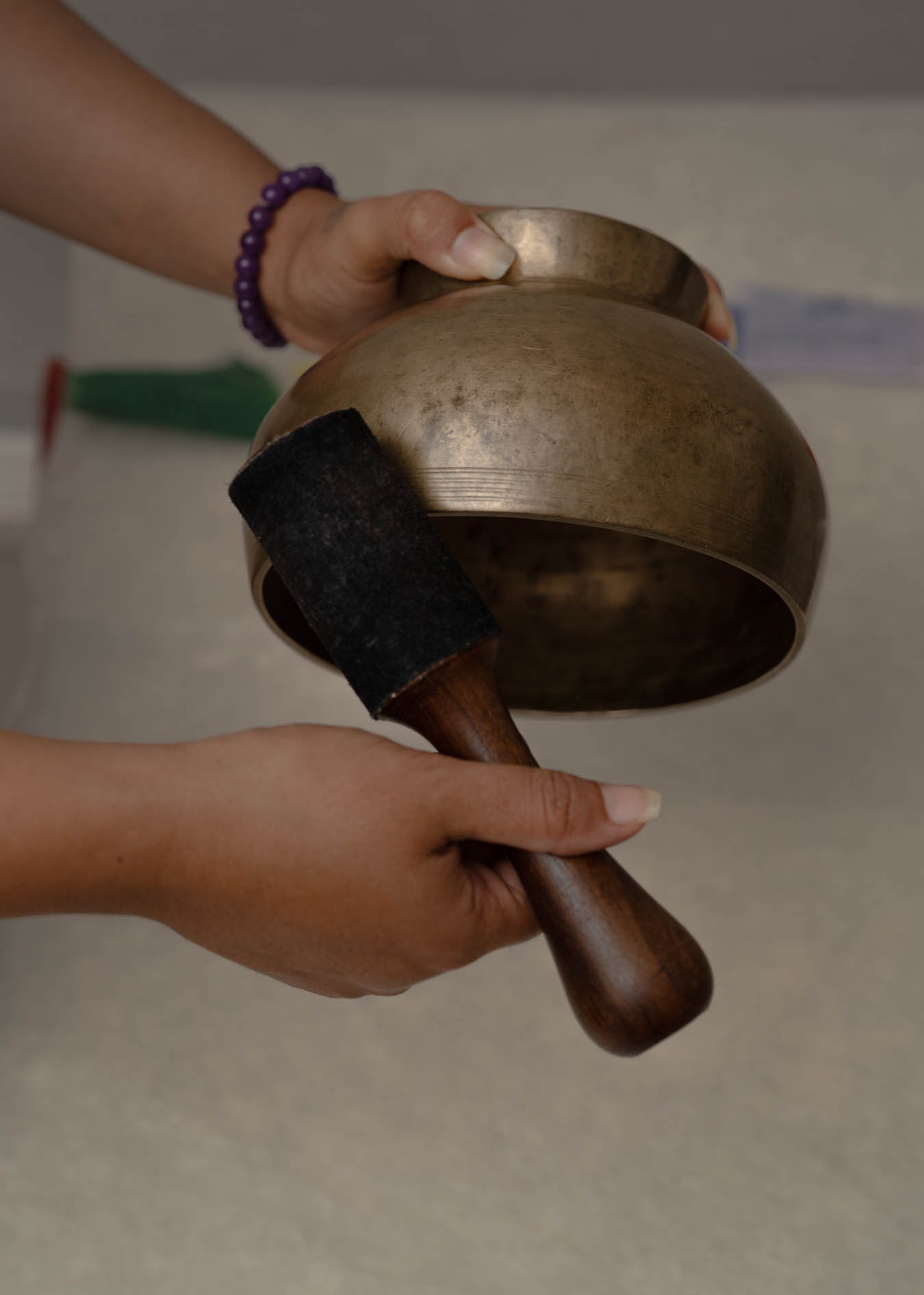 Naga singing bowl handcrafted in Nepal