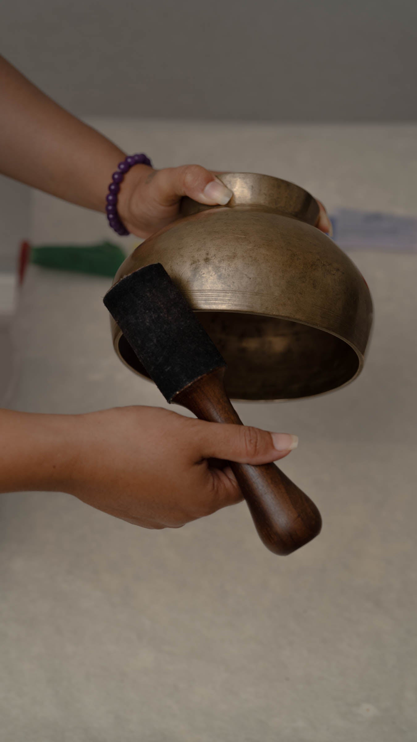Naga singing bowl handcrafted in Nepal