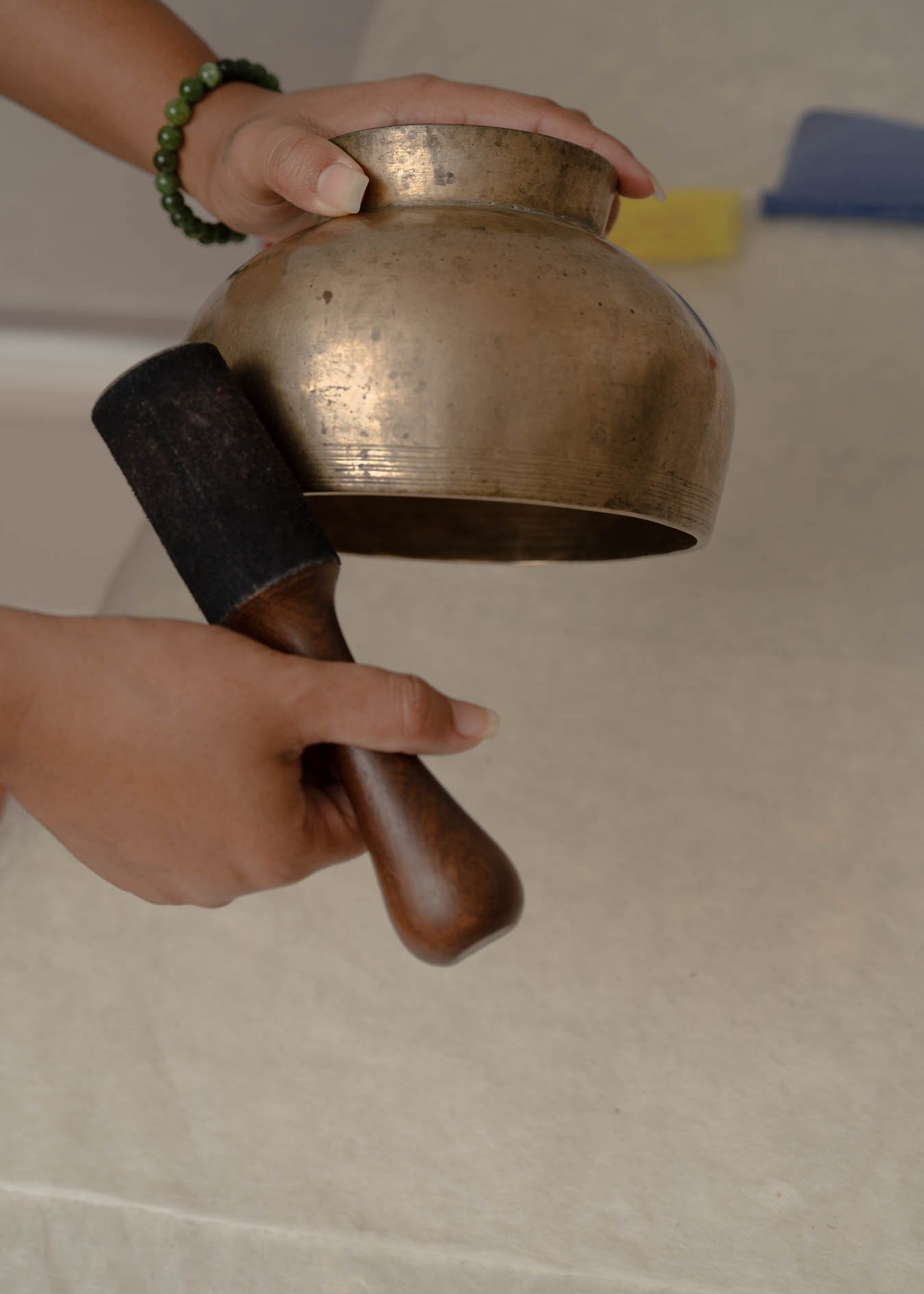 Naga singing bowl handcrafted in Nepal