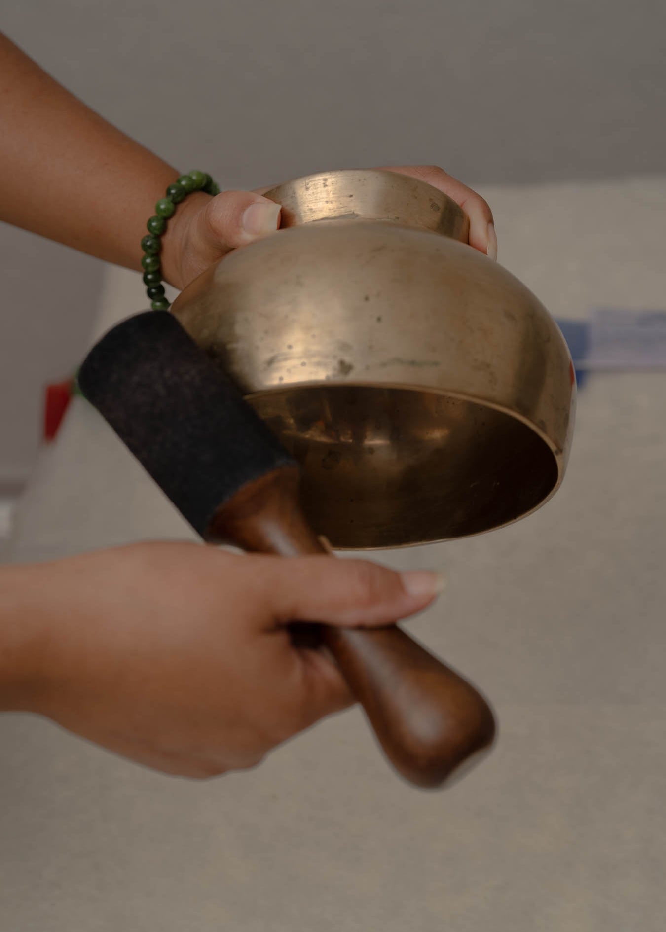 Naga singing bowl handcrafted in Nepal