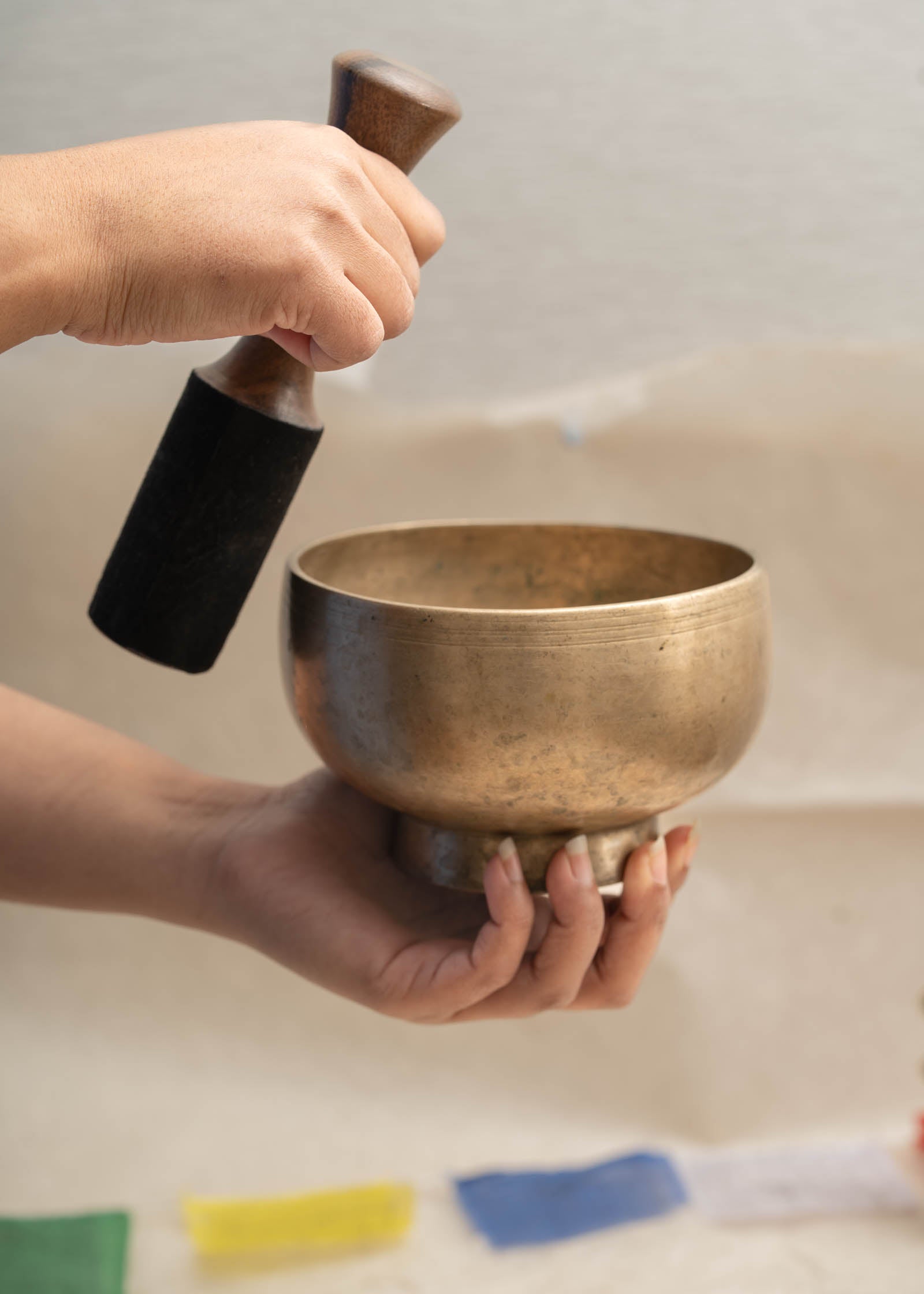 Antique-Style Naga Singing Bowl - Handcrafted Tibetan Bowl