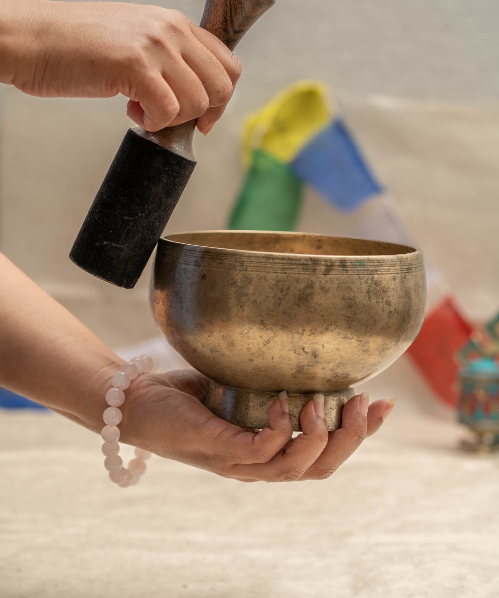 Naga Singing Bowl (D4 Tone) - Antique Tibetan Bowl