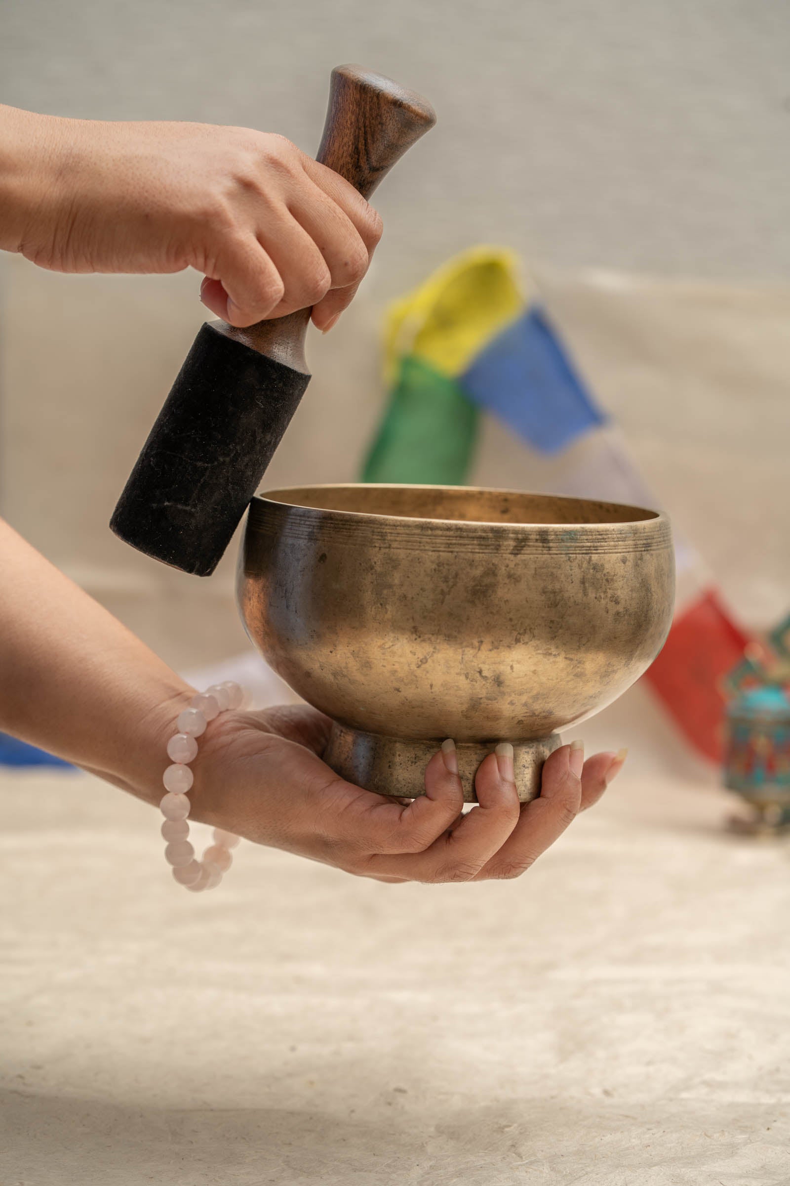 Naga Singing Bowl (D4 Tone) - Antique Tibetan Bowl