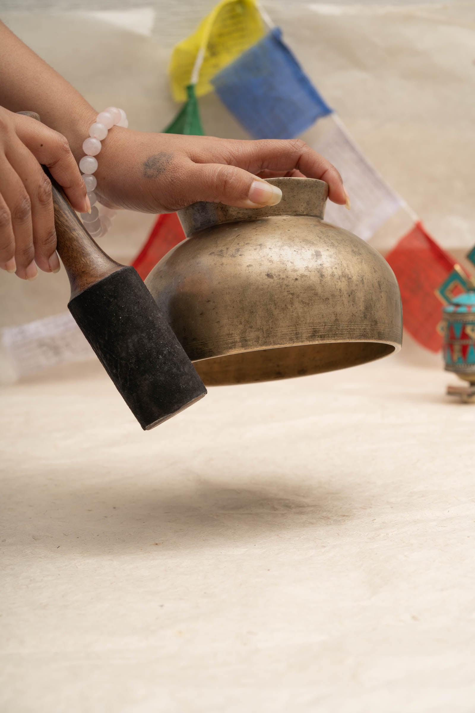 Naga Singing Bowl (D4 Tone) - Antique Tibetan Bowl