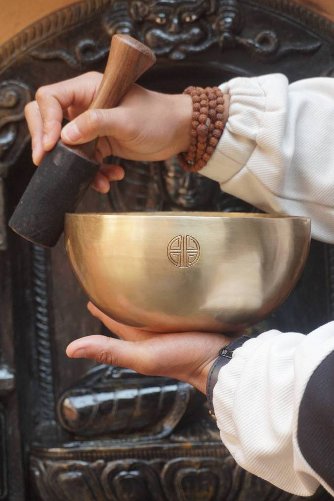 Flower Mandala Engraved Singing Bowl