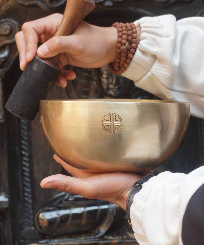 Flower Mandala Engraved Singing Bowl