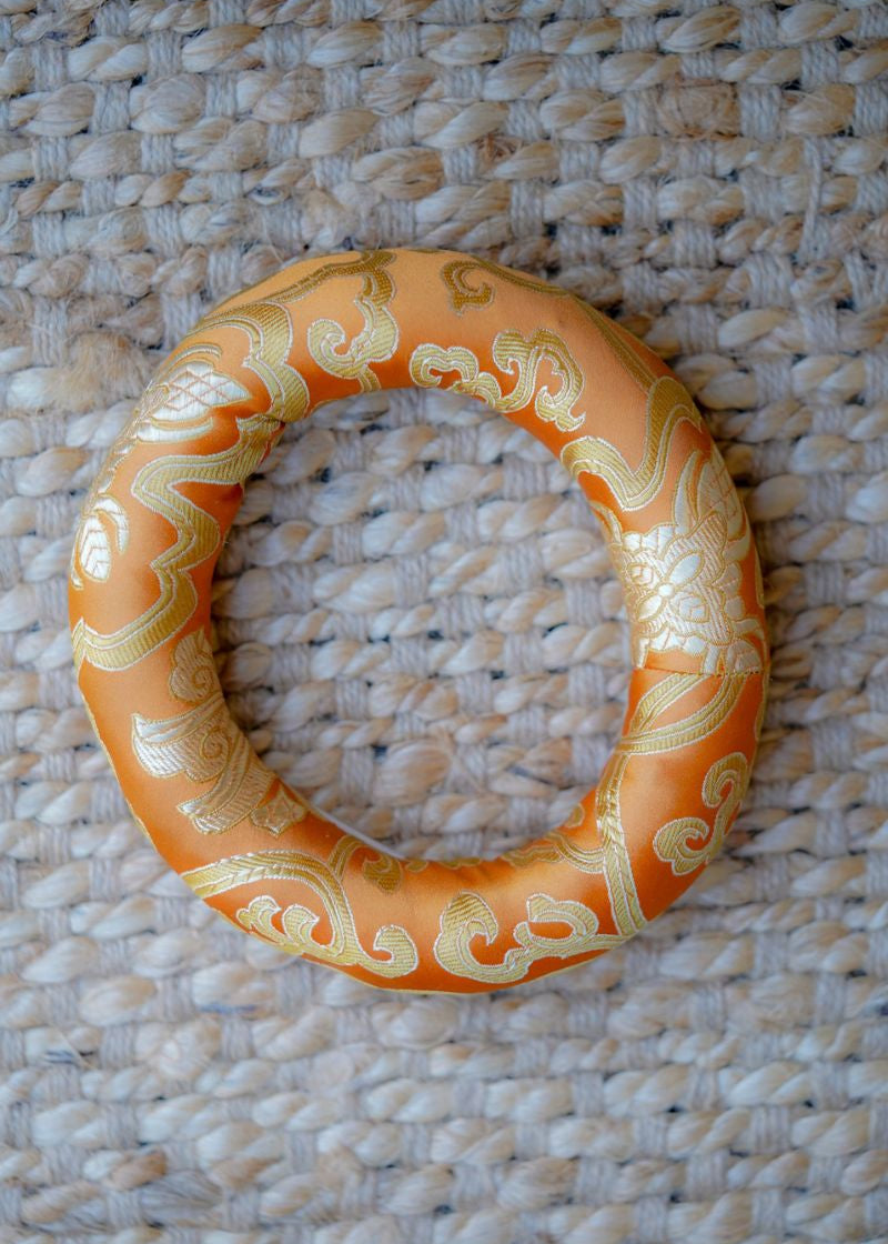Ring Silk Cushion - Singing Bowl Companion